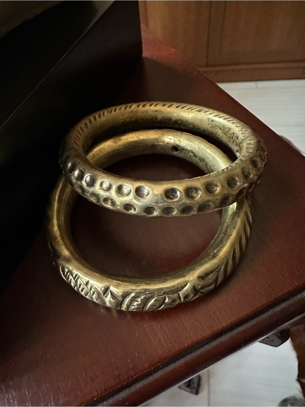 Brass Bangle Set - for casual dress for anytime